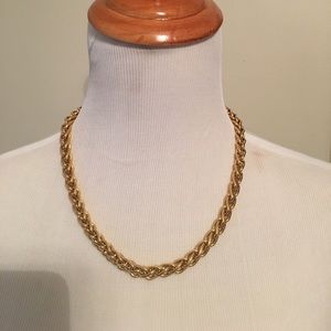 Vintage Monet Heavy Gold Necklace link chain